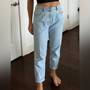 Zara Light Blue High Rise Mom’s Fit Women's Jeans
